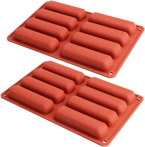 Bán Buôn 8-Mảnh Silicone Khuôn Mẫu Ngón Tay Dài Biscuit Fein1 Tuyết Thanh Mousse Ice Khay Bánh Công Cụ 100G OPP Túi Hình Chữ Nhật Số - Product Image 5