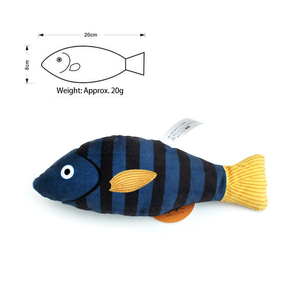 Juguete de Peluche con Forma de Pez con Catnip, con Sonido de Plástico Arrugado, Interactivo, Ecológico y Duradero para Gatos - Product Image 5