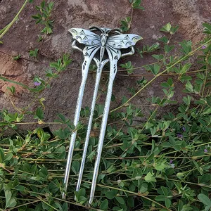 Nuevo pasador de pelo floral con diseño de mariposa oculta para mujer, regalo único para <span class=keywords><strong>el</strong></span> Día de la Madre, accesorio mágico de brujería para <span class=keywords><strong>el</strong></span> <span class=keywords><strong>cabello</strong></span>. - Product Image 5