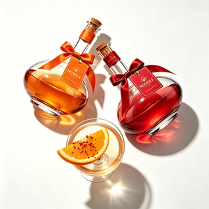En stock, bouteille de vin personnalisable, bouteille de liqueur en verre transparente de 500 ml, bouteille de <span class=keywords><strong>tequila</strong></span> ronde de luxe unique, design personnalisé <span class=keywords><strong>Agave</strong></span> - Product Image 4