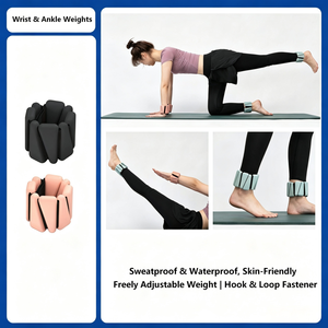 Vente en gros usine : Poids réglables en silicone pour poignets et chevilles, 2lb 4lb, bracelet lesté en fer portable pour Yoga Pilates, logo personnalisé - Product Image 3