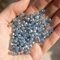 Strass à coudre en époxy diamant facetté de 4 mm, écologiques, durables et élégants, de qualité supérieure, style indien, perles de vêtement à 2 points pour garniture de vêtements