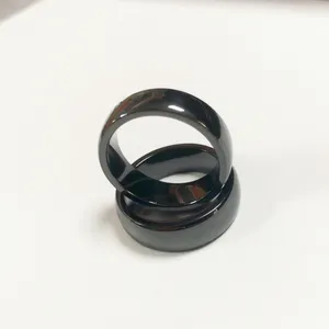 Ceramic NFC ring for access and small amount payment Smart ring Social media ring