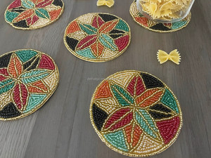 Home Decor Luxury Handmade Beaded Custom <b>Placemats</b> for <b>Dining</b> <b>Table</b> Wholesale - Product Image 4