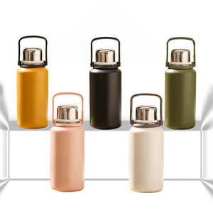 カスタムカラーウォーターボトルブロー機付き二重壁旅行飲用フラスコステンレス鋼温水ボトル - Product Image 2