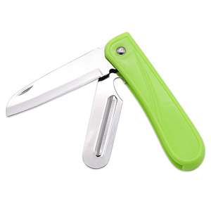 Stainless Steel Folding Knife 6.5Cm Blade Foldable Fruit Peeler Outdoor Kitchen Tool - Product Image 5