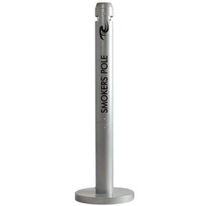 Posacenere da esterno in alluminio grigio per fumatori - Product Image 1
