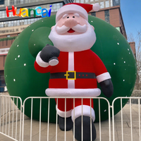 Grand Père Noël gonflable d'extérieur, modèle publicitaire géant gonflable de Noël, décoration pour place publique, parc ou cour