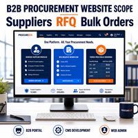Diseño y Desarrollo de Sitios Web Personalizados para Compras al por Mayor B2B con Sistema de RFQ, Precios por Niveles y Pedidos al por Mayor