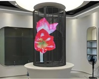 Уличный полноцветный прозрачный светодиодный экран P3.9-7.8, IP65, 5500 кд, легкий, быстрый монтаж, рекламный дисплей для зданий