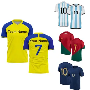 23/24 tous les hommes enfants Football maillot uniformes ensemble maison extérieur Football Kit chemises Logo personnalisé Football Football maillot porter