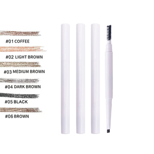 <span class=keywords><strong>Crayon</strong></span> à sourcils double face ZHILAN <span class=keywords><strong>blanc</strong></span> en plastique, imperméable, longue tenue, doux pour la peau, avec brosse – Vente en gros - Product Image 3