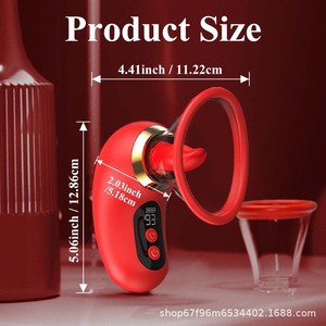 Mainan seks dewasa wanita bertenaga USB Licking & mengisap <span class=keywords><strong>Stimulator</strong></span> klitoris Vibrator lidah mawar penjepit puting grosir - Product Image 5