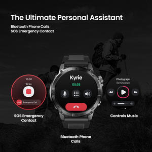 Para <span class=keywords><strong>Zeblaze</strong></span> <span class=keywords><strong>Stratos</strong></span> <span class=keywords><strong>2</strong></span> Plus GPS reloj inteligente altímetro barométrico para llamadas Bluetooth Monitor de ritmo cardíaco diseño impermeable Silicona - Product Image 4