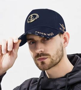 Canvas <b>Baseball</b> <b>Cap</b> with Metal Anchor Label-5-Panel High Top Sunshade Hat Unstructured Cotton Adjustable Vintage Dobby - Product Image 2
