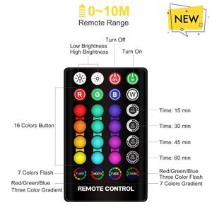 Lampe de Nuit LED 3D Imprimée en Gros, à Changement de Couleur, avec Télécommande, Étanchéité IP54, 20CM, en Plastique, Fonctionnant sur Piles, Lampe Lune pour Bébé - Product Image 4