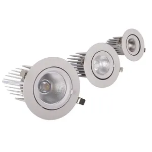 High lumen recessed 360 degree rotate 15W 20W 30W 45W led downlights 120lm/w