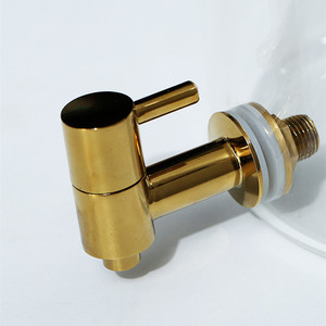 Grand distributeur de boissons en verre pour buffet sans plomb avec support en bois et bambou et <span class=keywords><strong>robinet</strong></span> en acier inoxydable - Product Image 6
