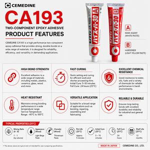 Adhesivo Epóxico CEMEDINE Super 30 de Alta Resistencia al Calor y al Agua para Metal, Cerámica y Plástico <span class=keywords><strong>Duro</strong></span>, 80g - Product Image 6
