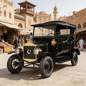 5人乗り純手作りヴィンテージ電動観光車 CE認証済み レトロ観光車 リゾート＆文化遺産向け、工場直販 - Product Image 2