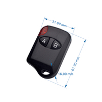 YET007 Promotion Télécommande 2 Boutons 433 MHz à Code d'Apprentissage pour Porte de Garage, Volet Roulant/Porte Battante EV1527