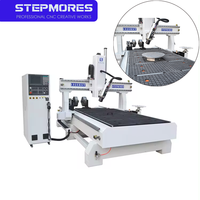 Routeur CNC 5 axes 4 axes ATC pour le bois, modèle 1325 1224, avec changeur d'outils automatique, machine de gravure CNC, prix compétitif