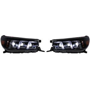 Conjunto de señal de giro dinámica para coche Toyota Hilux Revo, luces antiniebla de haz alto, DRL, 2015 a 2020, modificado, VIGO - Product Image 5