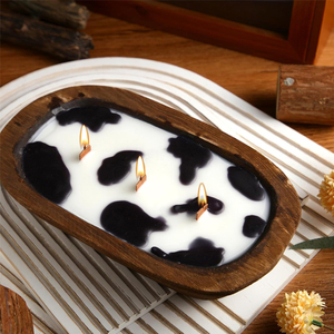 Vente en gros, nouveauté, <span class=keywords><strong>bougie</strong></span> de Noël pour mariage, <span class=keywords><strong>bois</strong></span> de paulownia, cire de soja naturelle, bougies de luxe pour bol de pâte d'aromathérapie - Product Image 1