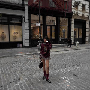 <span class=keywords><strong>Pull</strong></span> en polyester anti-froissement à motif écossais vintage pour femme, coupe ajustée, broderie d'ours, nouvelle collection transfrontalière - Product Image 2