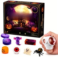 Nouveau Calendrier de l'Avent : Boîte de Jouets Squishy Amusants, Ensemble de Jouets à Presser en Forme de Boule, Jouet Anti-Stress Doux à Rebond Lent pour Cadeau Surprise des Fêtes