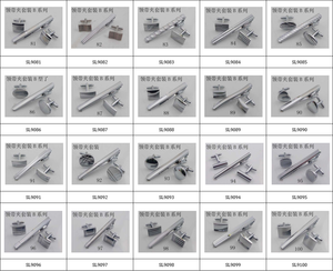 男性用ネクタイクリップセット真鍮素材正方形丸型カフリンク中国工場卸売価格 - Product Image 6