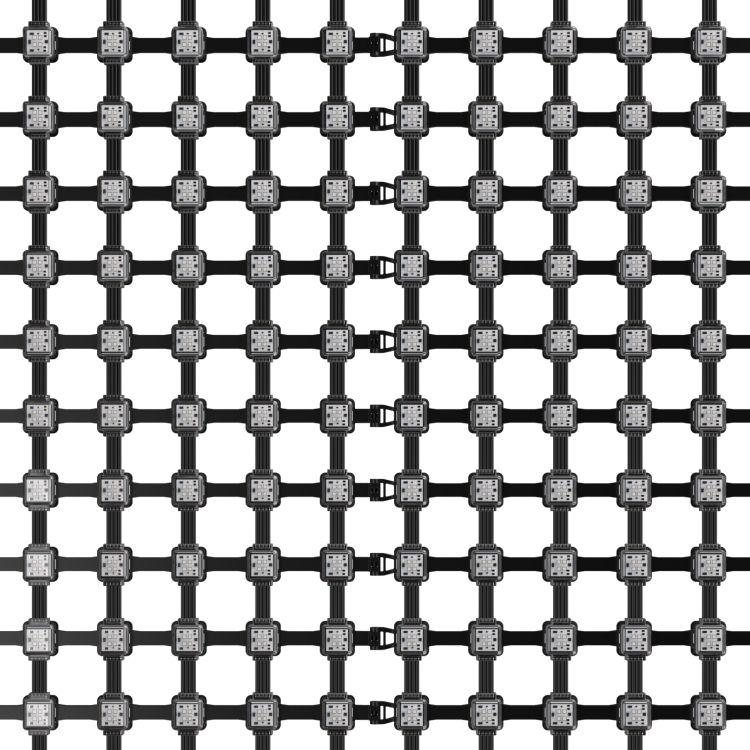 High Quality P50 Full Color Led Mesh Display Glass Led Pixel Mesh Screen for Building Background Welcome Display