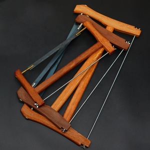 Scie à cadre portative <span class=keywords><strong>de</strong></span> qualité professionnelle avec <span class=keywords><strong>lame</strong></span> en bois <span class=keywords><strong>de</strong></span> <span class=keywords><strong>teck</strong></span> 350 mm 400/490/580 mm, coupe <span class=keywords><strong>de</strong></span> 12 mm, 4-6 TPI pour le travail du bois - Product Image 1