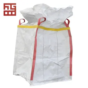 Big bag 100kg bulk Yantai Zhengsheng Low price bean breathable for transport and packing cross corner bag pp jumbo bags