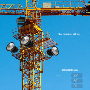 Led cẩu tháp đèn 400W ngoài trời không thấm nước trang web chiếu sáng Spotlight 300W Dock vuông Đèn pha chiếu sáng từ xa sân vận động ánh sáng - Product Image 5