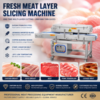 Machine à trancher la viande automatique commerciale SUS304, haute capacité, épaisseur réglable, pour restaurant de kebab, doner et shawarma