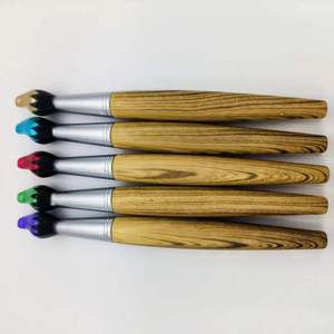 <span class=keywords><strong>Stylo</strong></span> bille en plastique Twist Slim Brush Modeling Woodiness 1,0 mm pour bureau et école, logo personnalisé - Product Image 4
