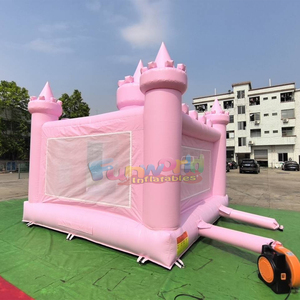 Outdoor party kids jumping wedding bouncer commercial bounce house inflatable royal pink castle - Product Image 3