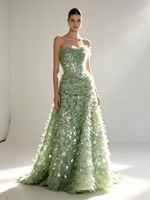 Tissu en tulle 3D moelleux à paillettes, irisé, à franges rondes, brodé, pour robe de fée, robe de scène, motifs floraux et artisanat DIY