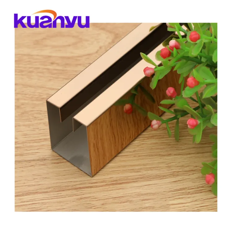 Brass Metal Decorative Corner Guard Stainless Steel Skirting Baseboard For Decoration