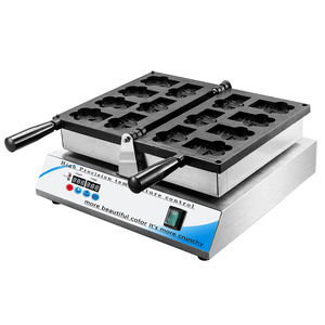 Commerciële Dieren Kattenpootvormige Wafelmaker Machine Tijgerhond Beer Kattenklauwvormige Wafelijzer - Product Image 6