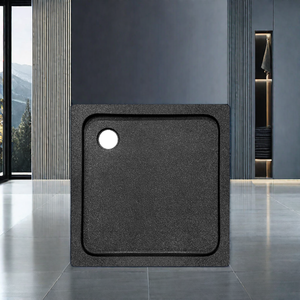 70x70 80x80 90x90 salle de bain receveur de <span class=keywords><strong>douche</strong></span> léger noir plat acrylique pierre receveur de <span class=keywords><strong>douche</strong></span> - Product Image 6