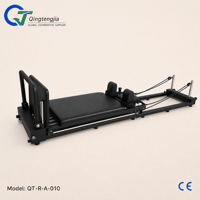 Machine de Pilates pliable en aluminium léger avec ressorts réglables pour studio à domicile