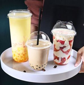 Gobelets jetables transparents souples en plastique PP en forme de U 95U de Guangdong, capacité 12oz/16oz/24oz pour Bubble Tea, Boba, café et desserts - Product Image 2