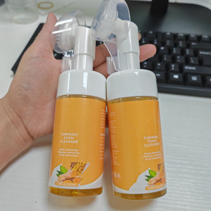 Produits de marque privée en gros Citron Curcuma Acide kojique Peau Visage Nettoie Vitamine C Nettoyant pour le visage - Product Image 4