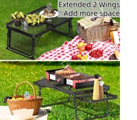 Table de camping pliante légère et portable Table d'appoint d'extérieur pliable