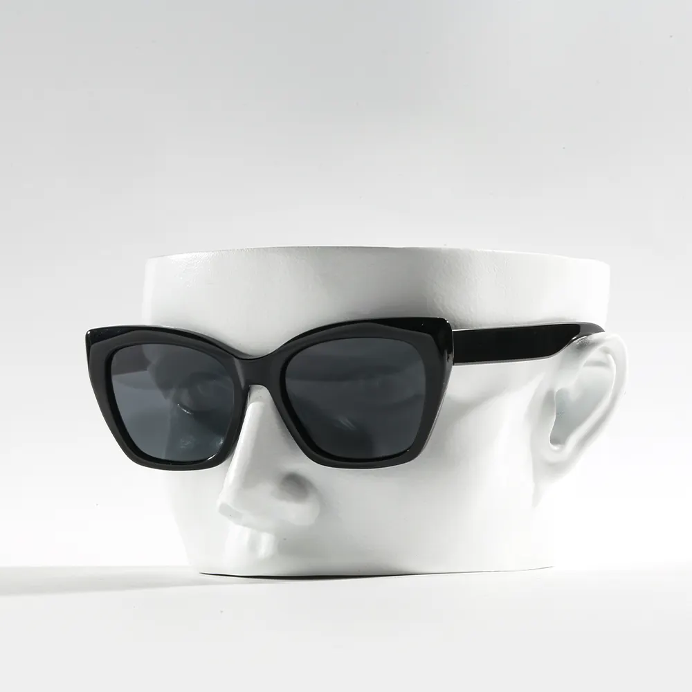 GS5043 Wholesale New Arriving Outdoor Customized Logo Fashion Cat Eye Sun Glasses Polarized Acetate Sunglasses For Men Women