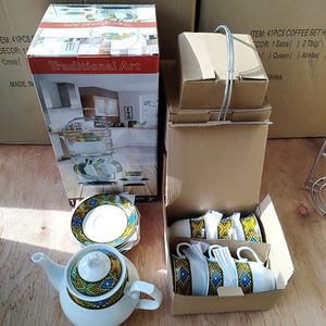 Juego de Té de 14 Piezas con Soporte, Diseño <span class=keywords><strong>Habesha</strong></span> Zuria, Gran Venta 2022 - Product Image 3