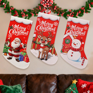 New Digitally Printed Cloth <strong>Christmas</strong> <strong>Stockings</strong> Gift Bags Children <strong>Candy</strong> Bags With Merry <strong>Christmas</strong> Cartoon Tree Ornament - Product Image 3