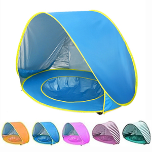 Haute qualité bébé plage tente soleil <span class=keywords><strong>abri</strong></span> Pop up Portable étanche Uv-Protection pour enfants Camping tentes - Product Image 2